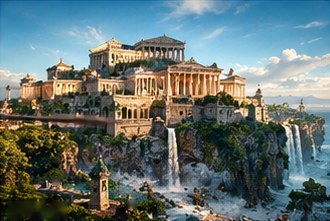 The White Temple on the Cliff