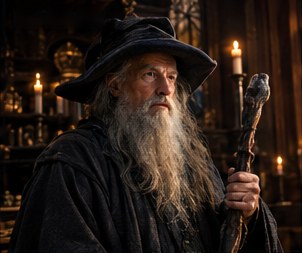 The Wizard of the Candlelit Library