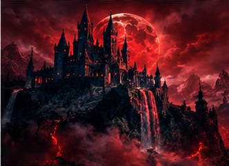 The Castle Under the Blood Moon