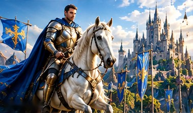 The Knight of the Blue Banner