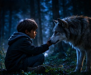 The Boy and the Grey Wolf
