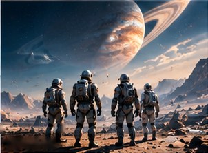 Four Astronauts and a Giant Planet