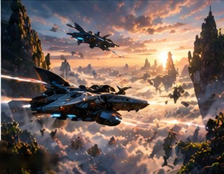 The Floating Islands Fighters